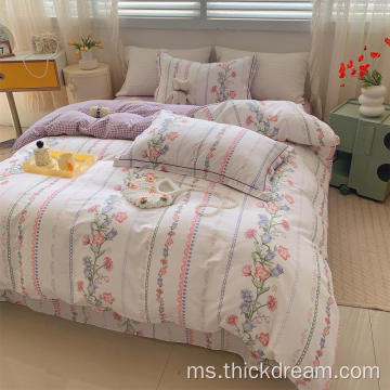 Set Duvet Morning Glory Cover Bantal Bantal Bantal